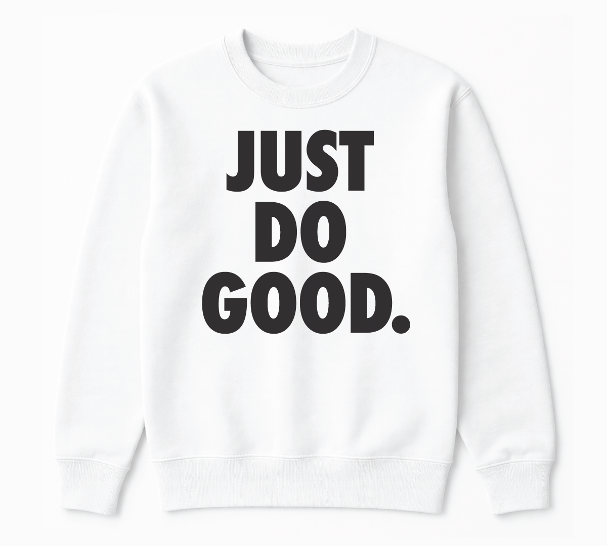 Just Do Good Crew Neck - Black Graphic