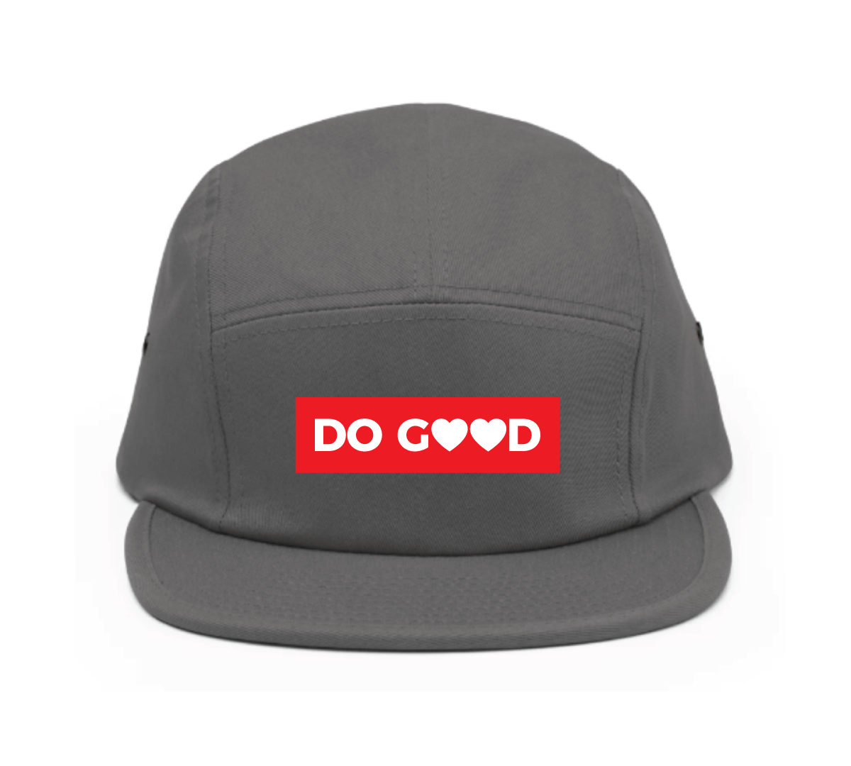 Rectangle logo five panel cap