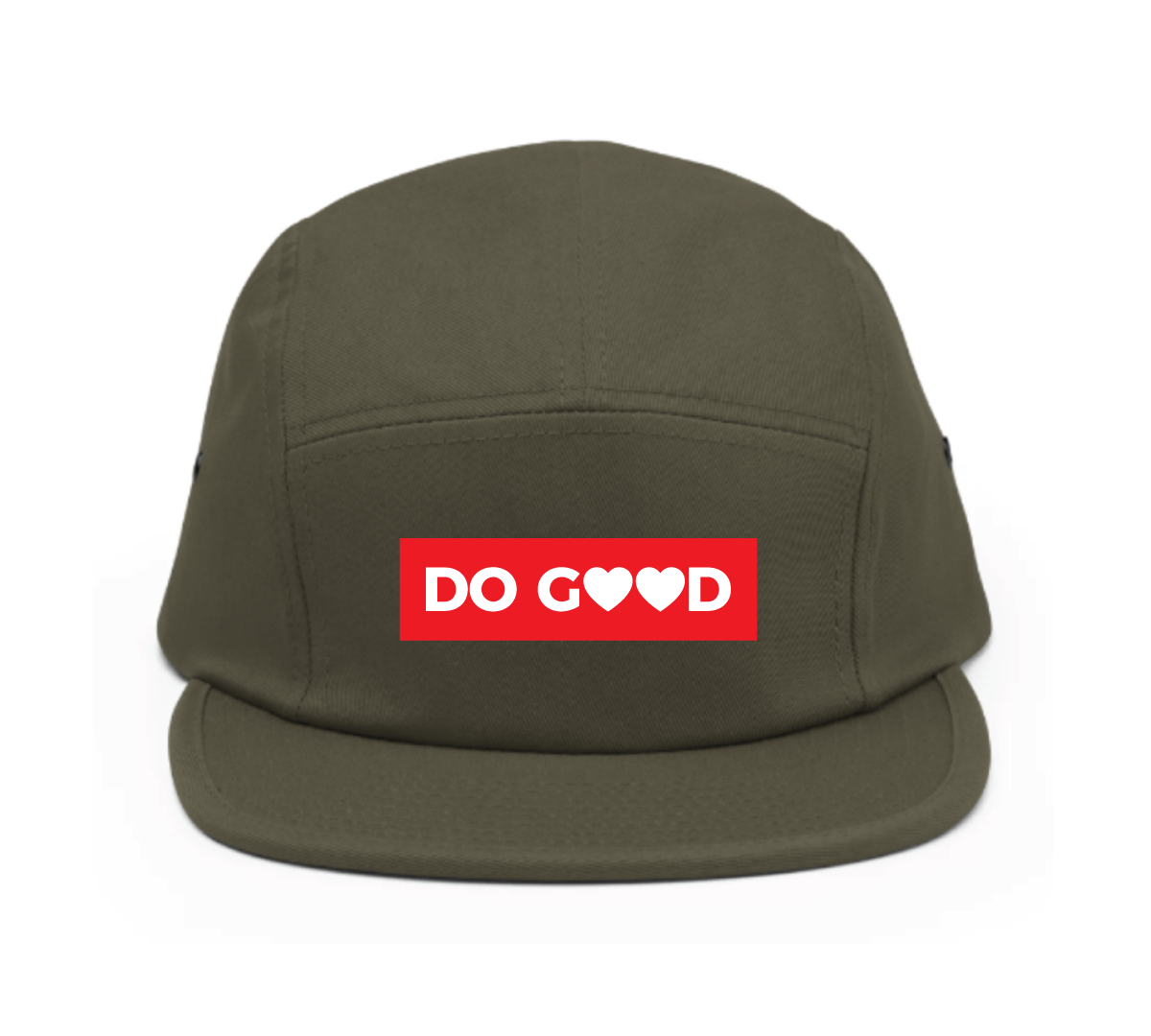 Rectangle logo five panel cap