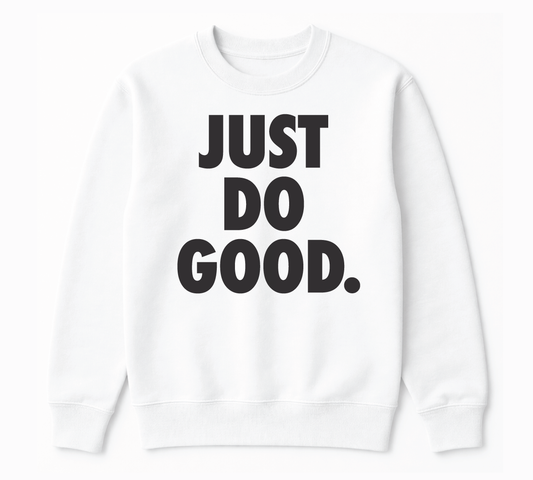 Just Do Good Crew Neck - Black Graphic