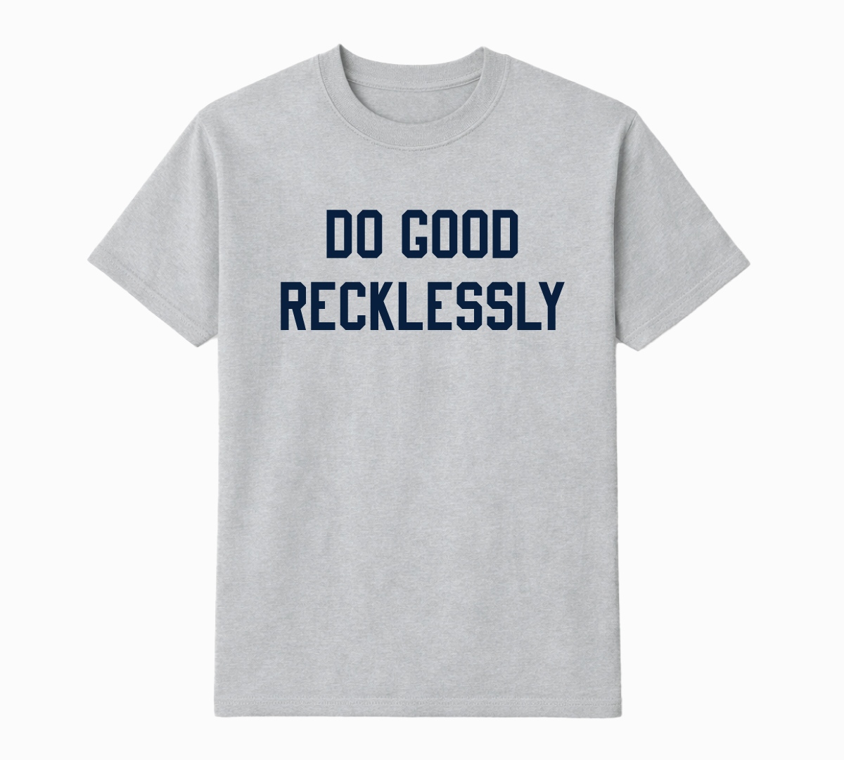 Collegiate Block Tee - Navy Graphic