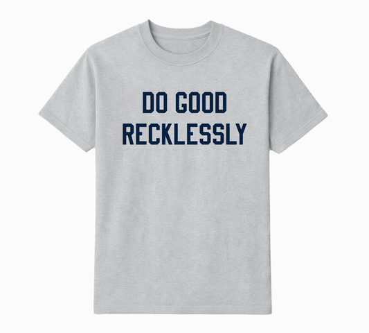 Collegiate Block Tee - Navy Graphic