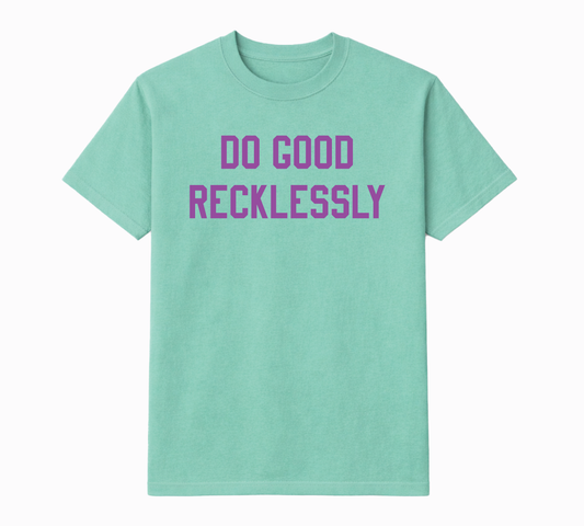 Collegiate Block Tee - Purple Graphic