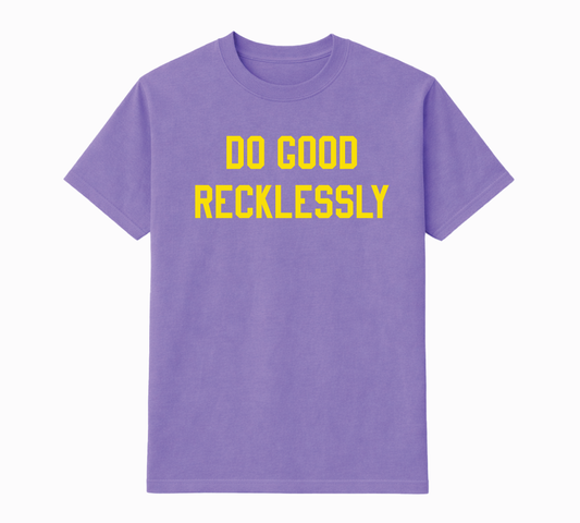 Collegiate Block Tee - Yellow Graphic