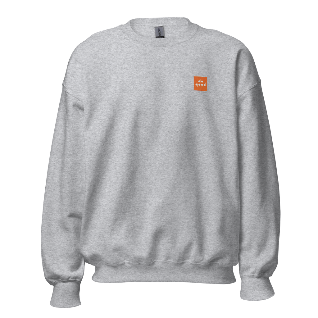 Do Good Sweater - Orange and White Logo