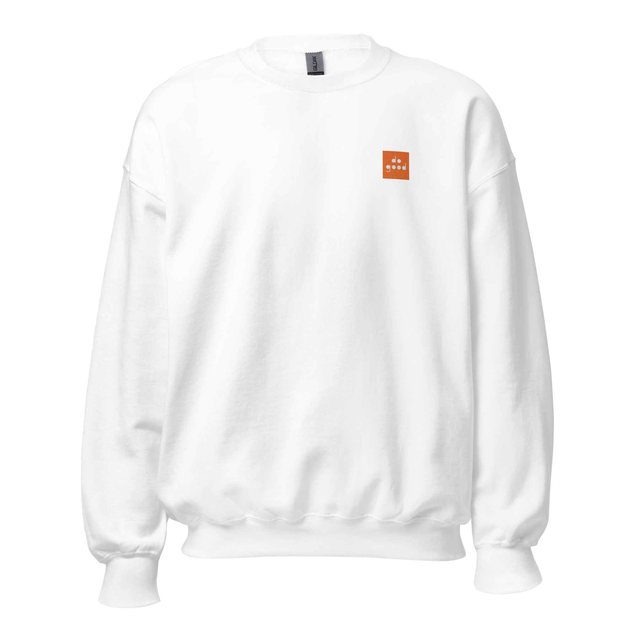 Do Good Sweater - Orange and White Logo